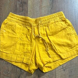Old Navy High Waist Yellow Shorts